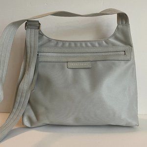 LONGCHAMP Le Pliage NEO Nylon Flat Crossbody Bag - Grey